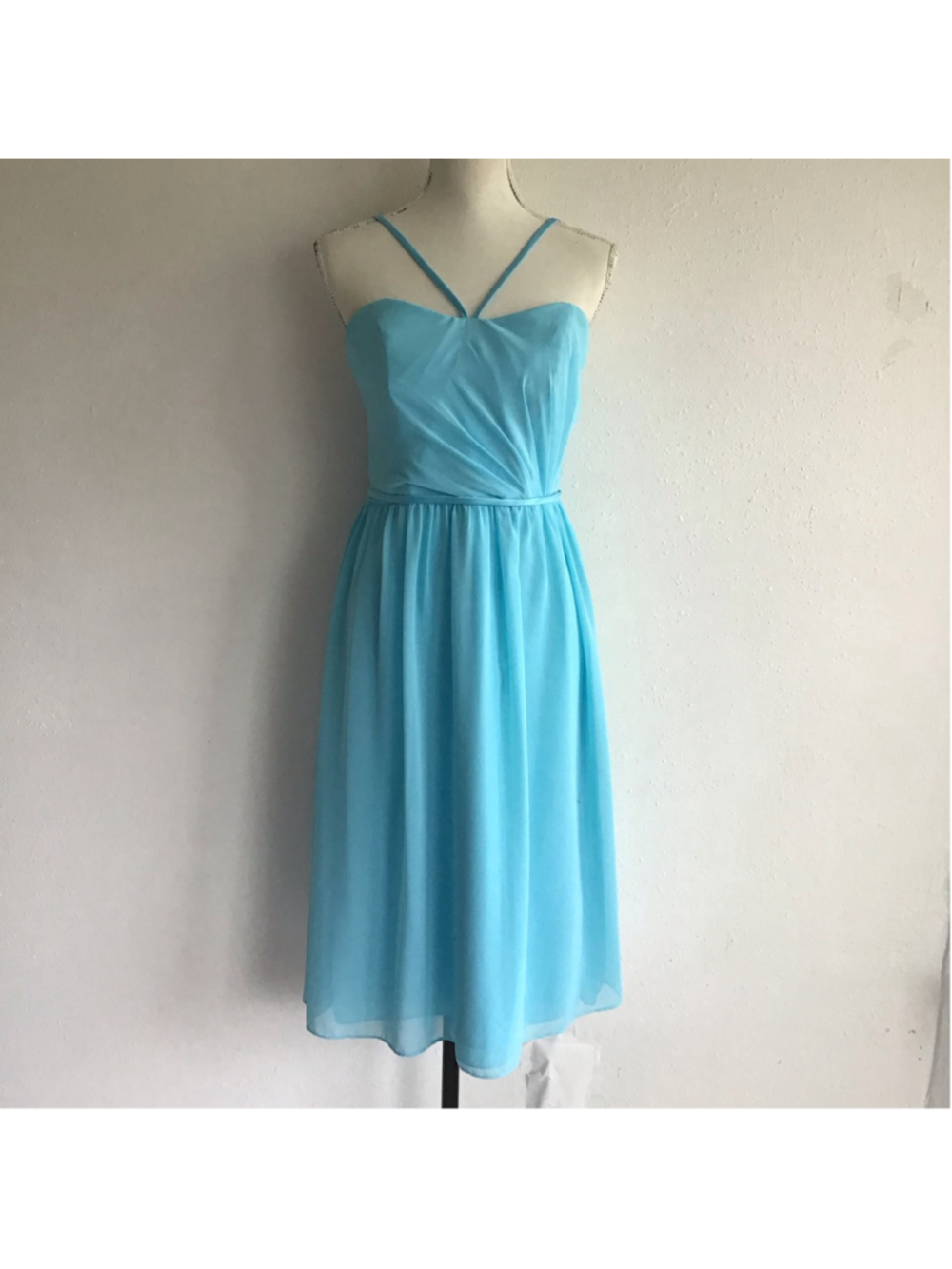 Alfred Angelo Women's Elegant Vibrant Blue Midi Dress Size L